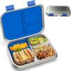 BOSEDSANG Stainless Steel Kids Leak-Resistant Bento Lunch Box, 3-Compartments with Silicone Container, Dishwasher-Safe, Child-Friendly Design for... BOSEDSANG Stainless Steel Kids Leak-Resistant Bento Lunch Box, 3-Compartments with Silicone Container, Dishwasher-Safe, Child-Friendly Design for...