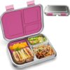 BOSEDSANG Stainless Steel Kids Leak-Resistant Bento Lunch Box, 3-Compartments with Silicone Container, Dishwasher-Safe, Child-Friendly Design for... BOSEDSANG Stainless Steel Kids Leak-Resistant Bento Lunch Box, 3-Compartments with Silicone Container, Dishwasher-Safe, Child-Friendly Design for...