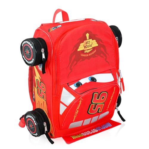 Disney Cars Mini Backpack for Kids - Bundle with 14” Lightning McQueen Backpack with Water Bottle, Stickers, More | 3D Lightning McQueen Travel Bag... Disney Cars Mini Backpack for Kids - Bundle with 14” Lightning McQueen Backpack with Water Bottle, Stickers, More | 3D Lightning McQueen Travel Bag...