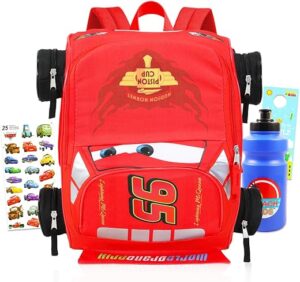 Disney Cars Mini Backpack for Kids - Bundle with 14” Lightning McQueen Backpack with Water Bottle, Stickers, More | 3D Lightning McQueen Travel Bag... Disney Cars Mini Backpack for Kids - Bundle with 14” Lightning McQueen Backpack with Water Bottle, Stickers, More | 3D Lightning McQueen Travel Bag...