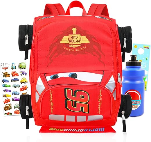Disney Cars Mini Backpack for Kids - Bundle with 14” Lightning McQueen Backpack with Water Bottle, Stickers, More | 3D Lightning McQueen Travel Bag... Disney Cars Mini Backpack for Kids - Bundle with 14” Lightning McQueen Backpack with Water Bottle, Stickers, More | 3D Lightning McQueen Travel Bag...