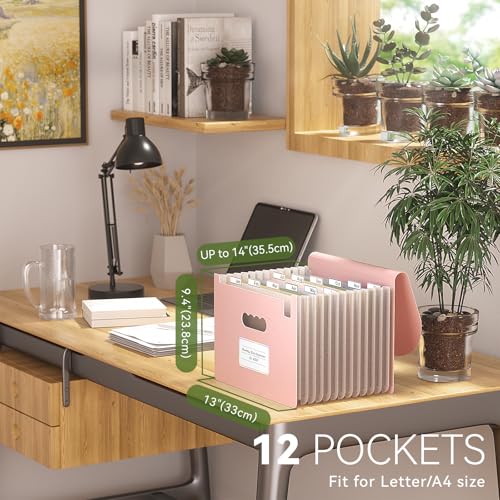 EcoStash Accordion File Organizer, 12-Pocket Wheat Straw Expanding File Folder, Portable Monthly Bill & Tax Receipt Organizer, Letter/A4 Size... EcoStash Accordion File Organizer, 12-Pocket Wheat Straw Expanding File Folder, Portable Monthly Bill & Tax Receipt Organizer, Letter/A4 Size...