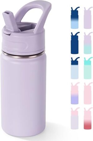Fijinhom 12oz Kids Water Bottle for School, Toddler Bottles with Straws, Stainless Steel Vacuum Insulated Water Bottle for Boys&Girls, Leak-Proof,... Fijinhom 12oz Kids Water Bottle for School, Toddler Bottles with Straws, Stainless Steel Vacuum Insulated Water Bottle for Boys&Girls, Leak-Proof,...