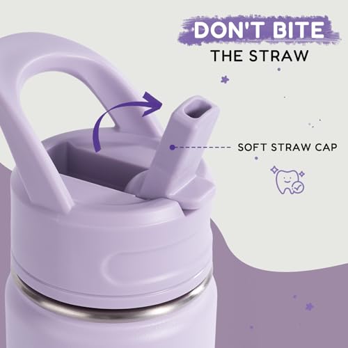 Fijinhom 12oz Kids Water Bottle for School, Toddler Bottles with Straws, Stainless Steel Vacuum Insulated Water Bottle for Boys&Girls, Leak-Proof,... Fijinhom 12oz Kids Water Bottle for School, Toddler Bottles with Straws, Stainless Steel Vacuum Insulated Water Bottle for Boys&Girls, Leak-Proof,...