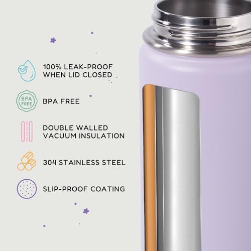Fijinhom 12oz Kids Water Bottle for School, Toddler Bottles with Straws, Stainless Steel Vacuum Insulated Water Bottle for Boys&Girls, Leak-Proof,... Fijinhom 12oz Kids Water Bottle for School, Toddler Bottles with Straws, Stainless Steel Vacuum Insulated Water Bottle for Boys&Girls, Leak-Proof,...