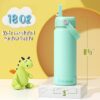Fimibuke Kids Insulated Water Bottle, 18oz BPA FREE Kids Cup with Straw Double Wall Vacuum Tumbler 18/8 Stainless Steel Leak Proof Toddler Water...