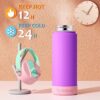 Fimibuke Kids Insulated Water Bottle, 18oz BPA FREE Kids Cup with Straw Double Wall Vacuum Tumbler 18/8 Stainless Steel Leak Proof Toddler Water...