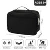 FlowFly Kids Lunch box Insulated Soft Bag Mini Cooler Back to School Thermal Meal Tote Kit for Girls, Boys, Black FlowFly Kids Lunch box Insulated Soft Bag Mini Cooler Back to School Thermal Meal Tote Kit for Girls, Boys, Black
