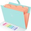 Forvencer Accordion File Organizer, Letter Size, 5 Pocket Expanding File Folder, Cute File Folder with Labels, Portable File Organizer for School... Forvencer Accordion File Organizer, Letter Size, 5 Pocket Expanding File Folder, Cute File Folder with Labels, Portable File Organizer for School...