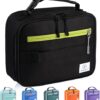 Genteen Lunch Box Kids, Insulated Lunch Bag Kids Boys Girls Back to School, Soft Lunch Box for Men Reusable Lunchbox for Office,Outdoor,School (Black) Genteen Lunch Box Kids, Insulated Lunch Bag Kids Boys Girls Back to School, Soft Lunch Box for Men Reusable Lunchbox for Office,Outdoor,School (Black)