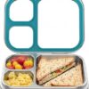 HOMEKOL Stainless Steel Bento Lunch Box, Blue, 3.3Cups | 3-Compartment,Leak-Proof, for Kids & Adults, BPA-Free, Dishwasher Safe, Clear Tritan Lid,... HOMEKOL Stainless Steel Bento Lunch Box, Blue, 3.3Cups | 3-Compartment,Leak-Proof, for Kids & Adults, BPA-Free, Dishwasher Safe, Clear Tritan Lid,...