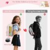 LOVEVOOK Cute School Backpack for Girls Ages 8-14, Bookbag with Plush Bear & Clear Display Pocket, Fits 15.6 Inch Laptop & 40oz Tumbler, Back to...