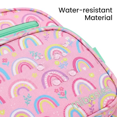 mibasies Girls Backpack 5-8: Lightweight Kids Backpacks for Girls - Girl Bookbag for Elementary School - Rainbow Pink mibasies Girls Backpack 5-8: Lightweight Kids Backpacks for Girls - Girl Bookbag for Elementary School - Rainbow Pink