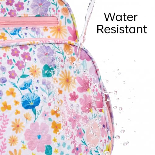mibasies Kids Backpack for Girls: Girls Backpack 5-8 - Kindergarten Elementary School Bookbag for Girl - Flower Pink mibasies Kids Backpack for Girls: Girls Backpack 5-8 - Kindergarten Elementary School Bookbag for Girl - Flower Pink