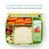 Munchkin Lunch Bento Box for Kids and Toddlers, Includes Stainless Steel Utensils, BPA-Free, 18 Months and Up, Blue/Green/Yellow Munchkin Lunch Bento Box for Kids and Toddlers, Includes Stainless Steel Utensils, BPA-Free, 18 Months and Up, Blue/Green/Yellow