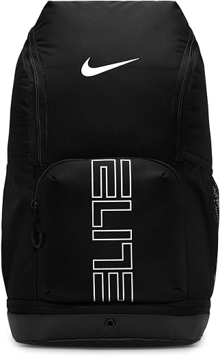 Nike, Unisex, Varsity Elite Backpack (32L), Black/Black/Metallic Silver, One Size