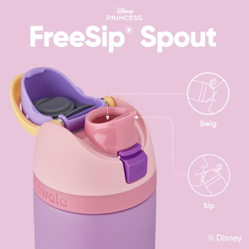 Owala Disney Princess FreeSip Insulated Stainless Steel Water Bottle with Straw for Sports and Travel, BPA-Free Sports Water Bottle, 24 oz, Rapunzel Owala Disney Princess FreeSip Insulated Stainless Steel Water Bottle with Straw for Sports and Travel, BPA-Free Sports Water Bottle, 24 oz, Rapunzel
