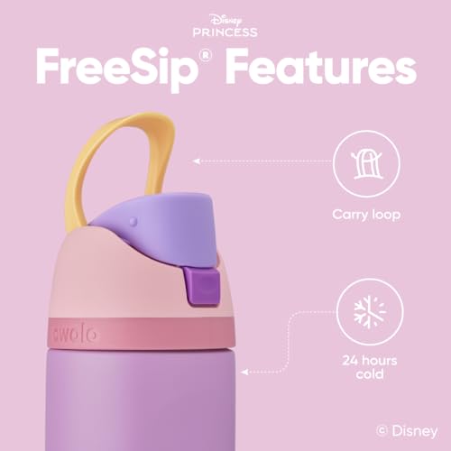 Owala Disney Princess FreeSip Insulated Stainless Steel Water Bottle with Straw for Sports and Travel, BPA-Free Sports Water Bottle, 24 oz, Rapunzel Owala Disney Princess FreeSip Insulated Stainless Steel Water Bottle with Straw for Sports and Travel, BPA-Free Sports Water Bottle, 24 oz, Rapunzel
