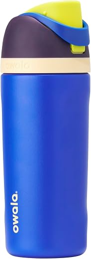 Owala Kids FreeSip Insulated Stainless Steel Water Bottle with Straw for Sports, Travel, and School, BPA-Free Sports Water Bottle, 16 oz, Celestial... Owala Kids FreeSip Insulated Stainless Steel Water Bottle with Straw for Sports, Travel, and School, BPA-Free Sports Water Bottle, 16 oz, Celestial...