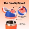 Owala Kids FreeSip Insulated Stainless Steel Water Bottle with Straw for Sports, Travel, and School BPA-Free Sports Water Bottle, 16 oz, Blue Citrus Owala Kids FreeSip Insulated Stainless Steel Water Bottle with Straw for Sports, Travel, and School BPA-Free Sports Water Bottle, 16 oz, Blue Citrus