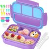 QQKO Bento Lunch Box for Kids Girls Boys, Toddler Kids Lunch Boxes for School, Lunch Containers for Adults with 4 Compartments, Sauce Container,... QQKO Bento Lunch Box for Kids Girls Boys, Toddler Kids Lunch Boxes for School, Lunch Containers for Adults with 4 Compartments, Sauce Container,...