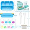 QQKO Bento Lunch Box for Kids Girls Boys, Toddler Kids Lunch Boxes for School, Lunch Containers for Adults with 4 Compartments, Sauce Container,... QQKO Bento Lunch Box for Kids Girls Boys, Toddler Kids Lunch Boxes for School, Lunch Containers for Adults with 4 Compartments, Sauce Container,...