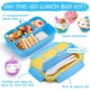 QQKO Bento Lunch Box for Kids Girls Boys, Toddler Kids Lunch Boxes for School, Lunch Containers for Adults with 4 Compartments, Sauce Container,... QQKO Bento Lunch Box for Kids Girls Boys, Toddler Kids Lunch Boxes for School, Lunch Containers for Adults with 4 Compartments, Sauce Container,...