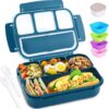 shell and turtle Bento Box Adult Lunch Box, Kids Lunch Containers for School with 4 Compartments, with Utensils, Sauce Jar, Muffin Liners,... shell and turtle Bento Box Adult Lunch Box, Kids Lunch Containers for School with 4 Compartments, with Utensils, Sauce Jar, Muffin Liners,...