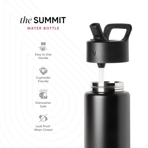 Simple Modern Kids Water Bottle with Straw Lid | 18oz Insulated Stainless Steel Kids Tumbler & Spill Proof Toddler Cup for School, Girls, Boys |...