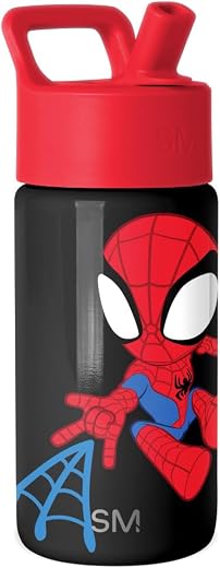 Simple Modern Marvel Spider Man Kids Water Bottle with Straw Lid | 14oz Insulated Stainless Steel Kids Tumbler & Spill Proof Toddler Cup for... Simple Modern Marvel Spider Man Kids Water Bottle with Straw Lid | 14oz Insulated Stainless Steel Kids Tumbler & Spill Proof Toddler Cup for...