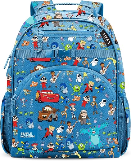 Simple Modern Medium Disney Pixar Toddler Backpack for School Girls and Boys | Kindergarten Elementary Kids Backpack | Fletcher Collection | Kids -...