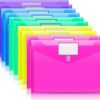 Sooez 10 Pack File Folders, Clear Poly Envelopes Plastic Folders, Folder for Documents Letter A4 Size with Label Pocket, Teacher School Office... Sooez 10 Pack File Folders, Clear Poly Envelopes Plastic Folders, Folder for Documents Letter A4 Size with Label Pocket, Teacher School Office...