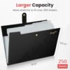 Sooez Accordion File Organizer, Letter Size Expanding File Folder with Labels, 5 Pocket Folders for Document, Portable Paper Bill Receipt Organizer...