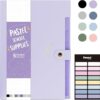 Sooez Aesthetic 8 Pocket Accordion File Organizer, Pastels Expanding File Folder for Important Document with Labels, Portable Receipt Paper Bill...
