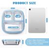 Stainless Steel Snack Containers, 3 Compartments Reusable on and go Bento Box with Lids for Kids, Lunch Box Pre Meal Storage for Daycare School... Stainless Steel Snack Containers, 3 Compartments Reusable on and go Bento Box with Lids for Kids, Lunch Box Pre Meal Storage for Daycare School...