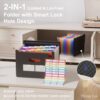 ThinkTex Accordion File Organizer, 12 - Pocket Expanding File Folders for Paper Receipts, Bills & Taxes Organizer, Portable Letter/A4 Size Document...