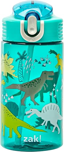 Zak Designs Kids Water Bottle For School or Travel, 16oz Durable Plastic Water Bottle With Straw, Handle, and Leak-Proof, Pop-Up Spout Cover... Zak Designs Kids Water Bottle For School or Travel, 16oz Durable Plastic Water Bottle With Straw, Handle, and Leak-Proof, Pop-Up Spout Cover...